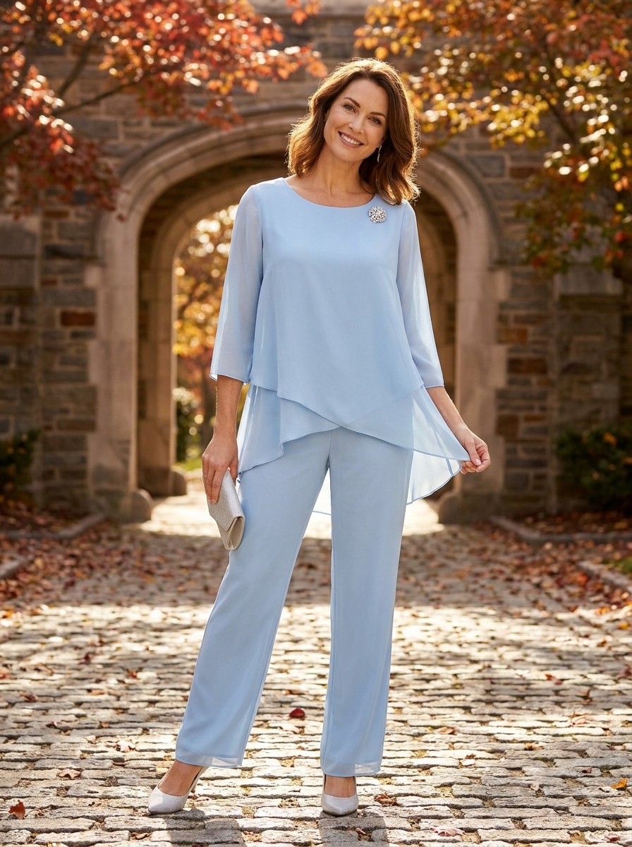 Beatrice Co Ord Set Formal Evening Women's UK - standing_autumn_courtyard