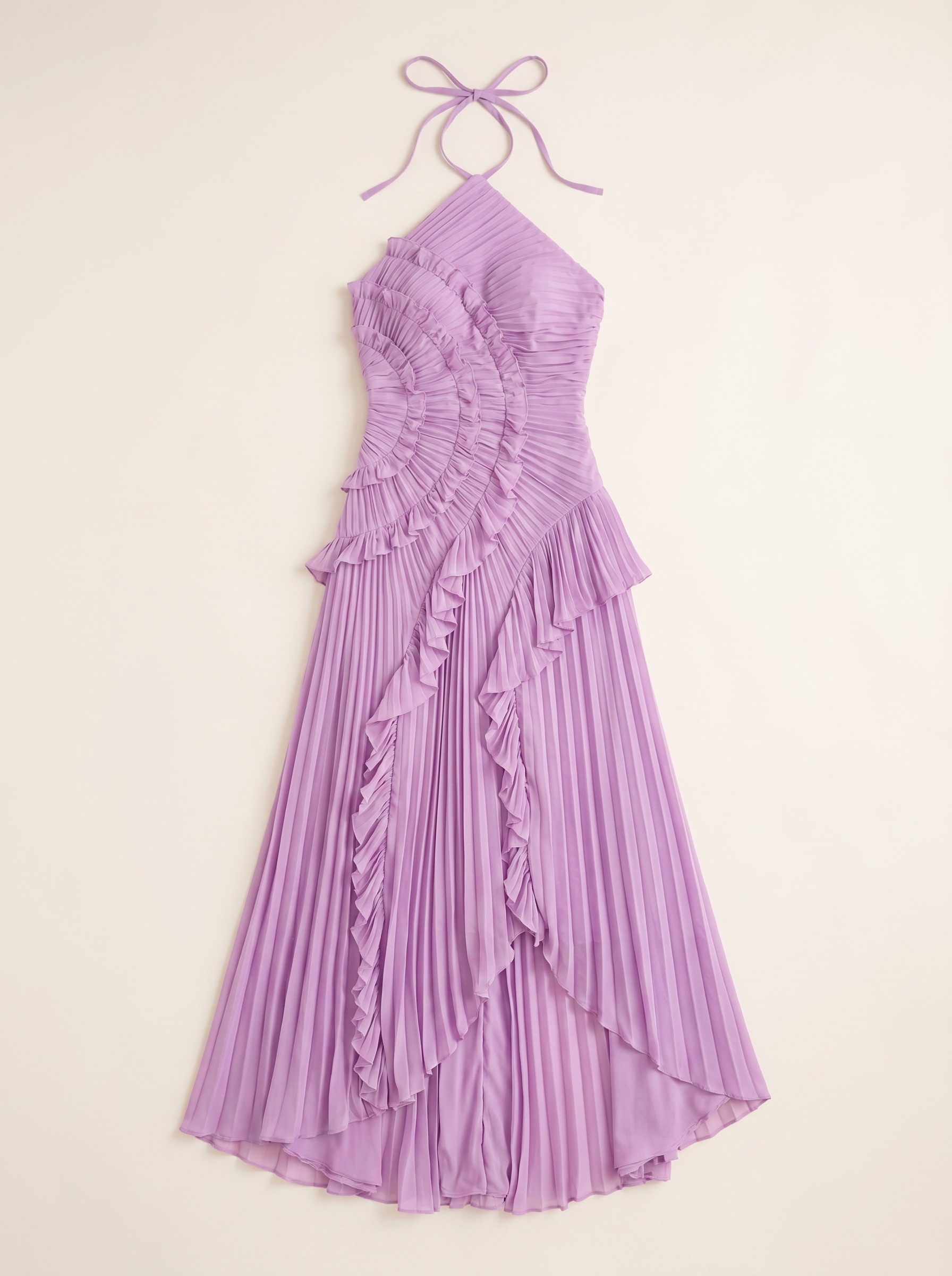 Imogen Pink Halter Backless Maxi Dress Wedding Guest Women's UK