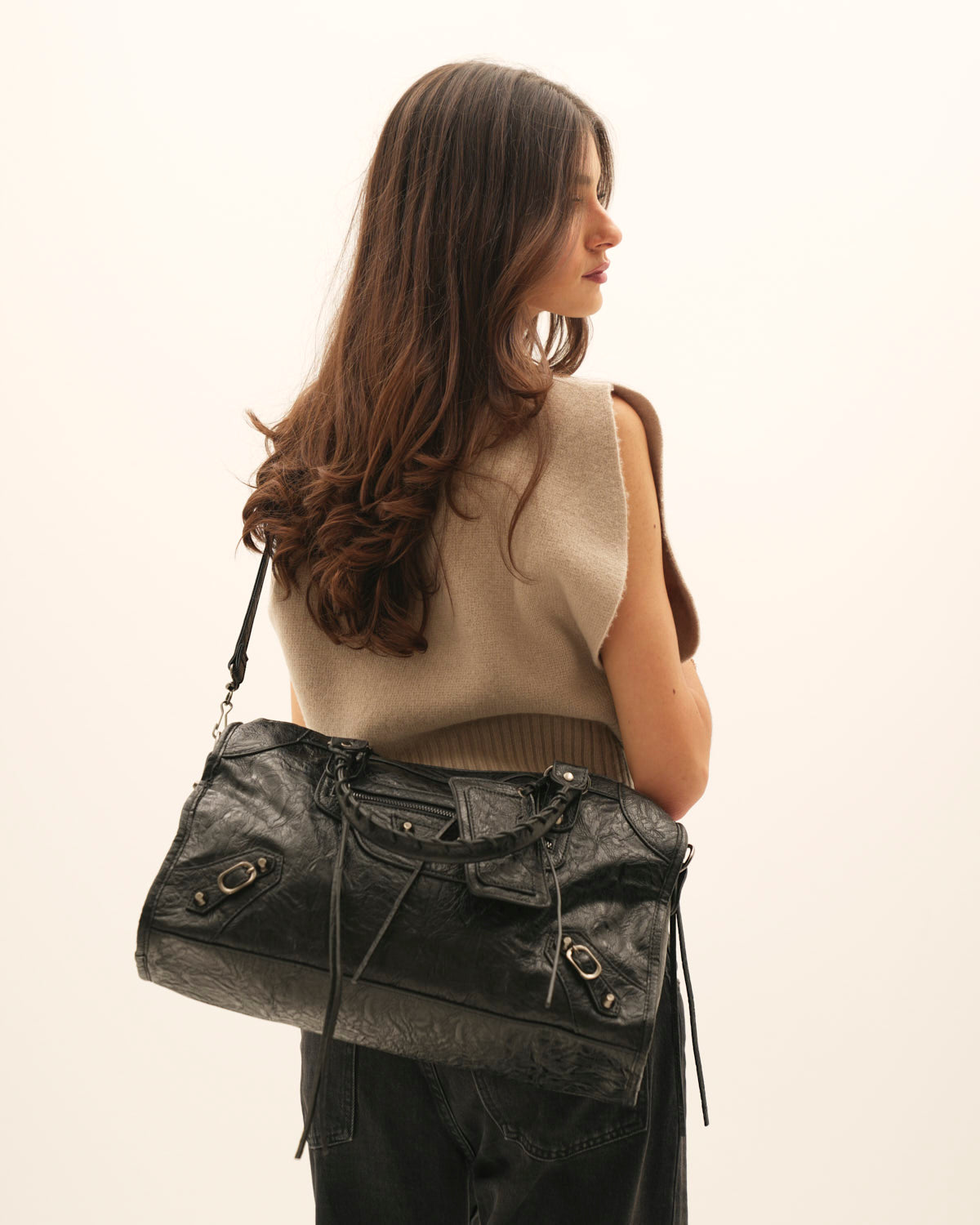 It girl bag large - Black